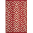 Product Image of Contemporary / Modern Safavieh &middot; Courtyard &middot; CY-6926 &middot; Red, Bone (248) Area-Rugs