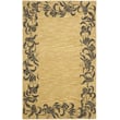 Product Image of Floral / Botanical Gold, Black (B) Area-Rugs