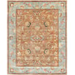 Safavieh Bergama BRG-161 rug in brown and blue. Features intricate patterns, hand-tufted construction, perfect for elegant interiors.