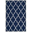 Product Image of Contemporary / Modern Safavieh &middot; Dhurries &middot; DHU-632 &middot; Navy, Ivory (D) Area-Rugs