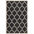 Product Image of Contemporary / Modern Safavieh &middot; Courtyard II &middot; CY-6914 &middot; Black, Beige (266) Area-Rugs