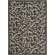 Product Image of Floral / Botanical Safavieh &middot; Courtyard II &middot; CY-2653 &middot; Black, Sand (3908) Area-Rugs