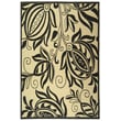 Product Image of Floral / Botanical Sand, Black (3901) Area-Rugs