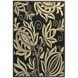 Product Image of Floral / Botanical Black, Sand (3908) Area-Rugs