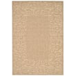 Product Image of Floral / Botanical Safavieh &middot; Courtyard II &middot; CY-5139 &middot; Coffee, Sand (B) Area-Rugs