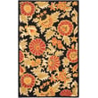 Product Image of Floral / Botanical Black, Gold (A) Area-Rugs