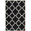 Product Image of Contemporary / Modern Black, Ivory (E) Area-Rugs
