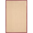 Product Image of Natural Fiber Safavieh &middot; Natural Fiber &middot; NF-141 &middot; Maize, Burgundy (D) Area-Rugs
