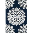 Product Image of Contemporary / Modern Navy, Ivory (B) Area-Rugs