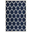 Product Image of Contemporary / Modern Dark Blue, Ivory (C) Area-Rugs