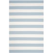 Product Image of Striped Sky Blue, Ivory (K) Area-Rugs