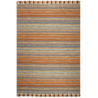 Product Image of Striped Turquoise, Brown (E) Area-Rugs