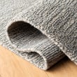 Safavieh Himalaya HIM-311 Grey wool rug, hand-hooked with a textured gray pattern, ideal for adding elegance to any room decor.