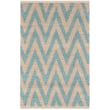 Product Image of Chevron Natural, Turquoise (J) Area-Rugs