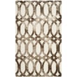 Product Image of Contemporary / Modern Ivory, Chocolate (E) Area-Rugs