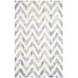Product Image of Chevron Ivory, Blue (A) Area-Rugs