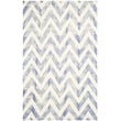 Product Image of Chevron Safavieh &middot; Dip Dye &middot; DDY-715 &middot; Ivory, Blue (A) Area-Rugs