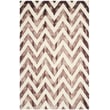 Product Image of Chevron Safavieh &middot; Dip Dye &middot; DDY-715 &middot; Ivory, Maroon (I) Area-Rugs