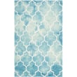 Product Image of Contemporary / Modern Safavieh &middot; Dip Dye &middot; DDY-535 &middot; Turquoise, Ivory (D) Area-Rugs