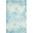 Product Image of Contemporary / Modern Turquoise, Ivory (D) Area-Rugs