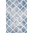 Product Image of Contemporary / Modern Safavieh &middot; Dip Dye &middot; DDY-540 &middot; Blue, Ivory (K) Area-Rugs
