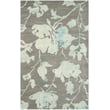 Product Image of Floral / Botanical Grey, Turquoise (L) Area-Rugs