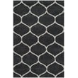 Product Image of Contemporary / Modern Dark Grey, Ivory (G) Area-Rugs