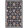 Safavieh Aspen APN-135 rug in black and pink, hand-tufted, showcases intricate floral patterns, ideal for a stylish and cozy room.