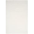 White Safavieh Indie Shag SGI-320 rug, crafted from soft polyester, featuring a plush texture, perfect for cozy living spaces.