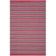 Product Image of Striped Red, Black Area-Rugs