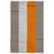 Product Image of Contemporary / Modern Lauren by Ralph Lauren &middot; Aryn Stripe &middot; LRL7310 &middot; Orange, Black, Light Grey (A) Area-Rugs