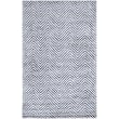 Product Image of Chevron Ivory, Navy (A) Area-Rugs