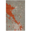 Product Image of Contemporary / Modern Grey, Orange (B) Area-Rugs