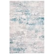 Product Image of Contemporary / Modern Cream, Turquoise (B) Area-Rugs