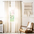 Product Image of Solid Beige, White (WDT-1052A) Curtains