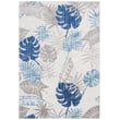 Product Image of Floral / Botanical Safavieh &middot; Cabana &middot; CBN-831 &middot; Grey, Blue (F) Area-Rugs
