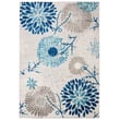 Product Image of Floral / Botanical Grey, Blue (F) Area-Rugs