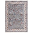 Lauren by Ralph Lauren Fairhaven LRL-1400 rug in grey, blue, and ivory. Elegant geometric design enhances modern or traditional decor.