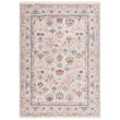 Lauren by Ralph Lauren Fairhaven LRL-1400 rug in ivory, blue, and rust with intricate patterns on a hardwood floor setting.