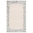 Hand-tufted Safavieh Ebony EBN-654 Ivory, Grey rug with a classic pattern, adding elegance and sophistication to any room decor.