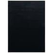 Luxurious Safavieh Faux Rabbit Fur FRF-100 Black Z rug, showcasing deep black tones, perfect for adding elegance to any modern interior.