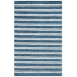 Lauren by Ralph Lauren Starboard Stripe LRL-6704 rug in blue and ivory, hand-tufted, showcases elegant stripes for modern interiors.