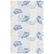 Martha Stewart Rugs Ivory and Blue Hand-Tufted 300 MSR-3530 showcases an elegant pattern, perfect for adding a luxurious touch to any room.