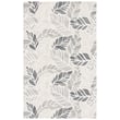 Martha Stewart Rugs Hand-Tufted 300 MSR-3530 in Ivory and Grey, showcasing elegant patterns in a soft and stylish home setting.
