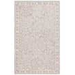 Lauren by Ralph Lauren Olivier LRL-6935 rug in silver and ivory; hand-tufted design, elegant pattern perfect for modern living spaces.