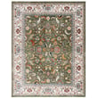 Lauren by Ralph Lauren Power-Loomed 1107 rug in green and ivory. Elegant design, perfect for living room decor with luxurious texture.