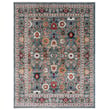 Lauren by Ralph Lauren Power-Loomed 1100 LRL-1108 rug in blue and ivory, showcasing an elegant, intricate pattern on a plush surface.