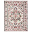 Lauren by Ralph Lauren Power-Loomed Rug in Ivory, Beige, and Red, featuring intricate patterns, perfect for elegant home decor settings.