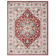 Lauren by Ralph Lauren Power-Loomed rug in red, grey, and black, featuring intricate patterns, ideal for elegant modern spaces.