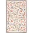 Product Image of Floral / Botanical Safavieh &middot; Chelsea &middot; HK-248 &middot; Ivory, Rust (A) Area-Rugs